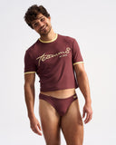 TEAMM8 Retro Bikini Brief - Mahogany