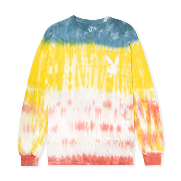 PLAYBOY Tie-Dye Logo Long Sleeve T-Shirt
