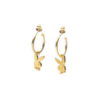 Playboy Bunny Huggie Hoops