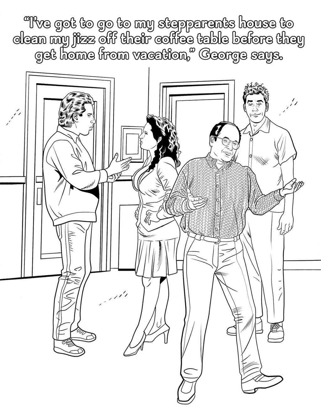 Sexfeld P0rn Parody Coloring Book