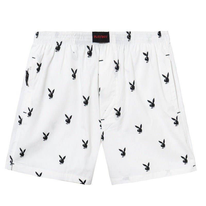 PLAYBOY Repeating Rabbit Head Lounge Shorts