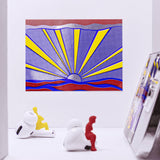 Sunrise By Roy Lichtenstein - Die-Cut Sticker