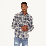 PLAYBOY Men's Flannel Long Sleeve Shirt