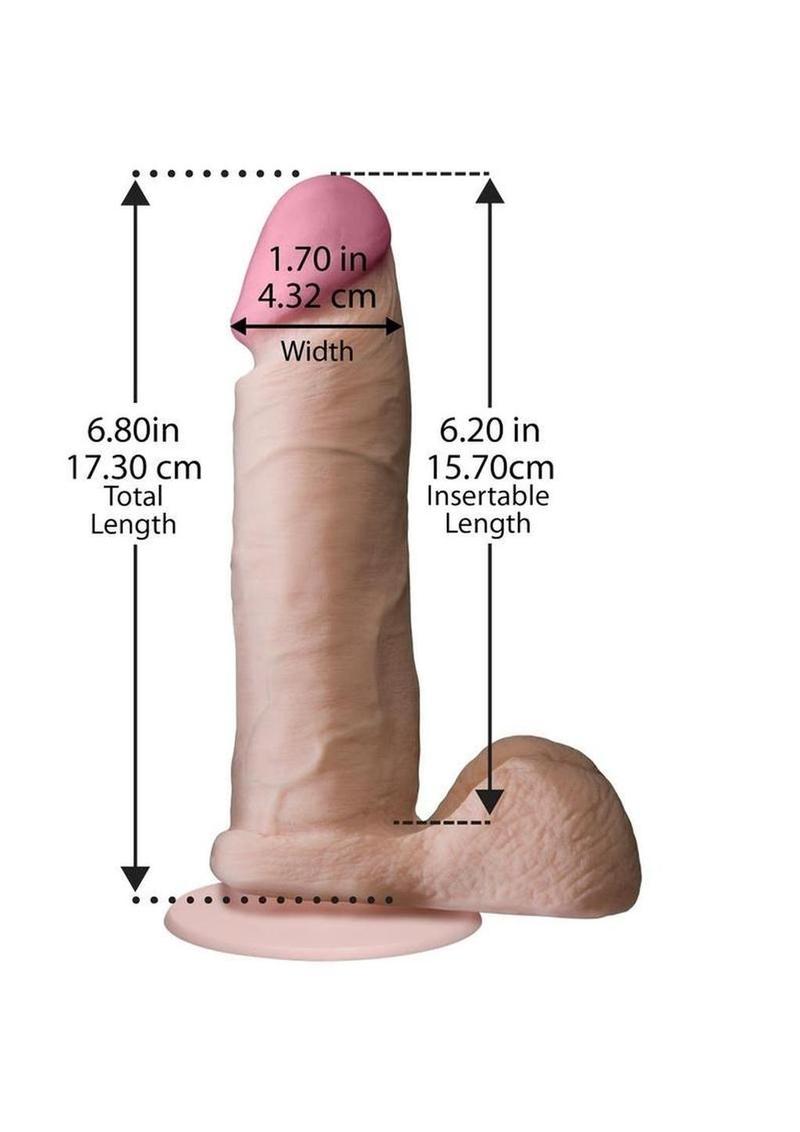 The Realistic Cock Ultraskyn Dildo 6in - Vanilla