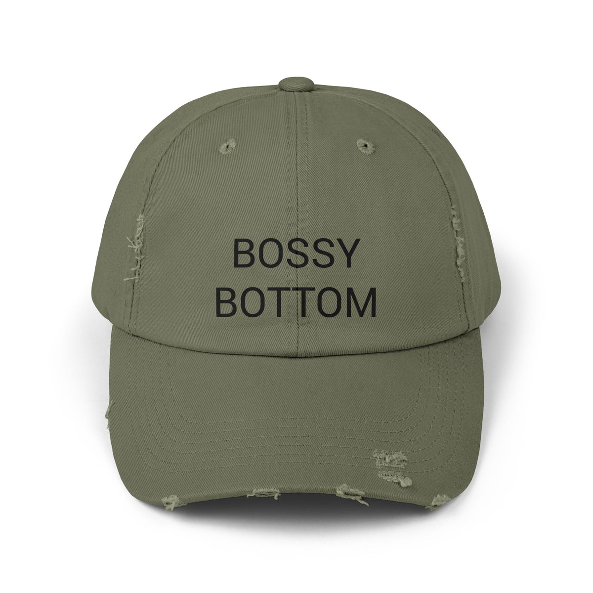 BOSSY BOTTOM Distressed Cap in 6 colors