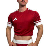 Adidas Neo Red Short Sleeve Crop Top BY SNEAKERMASK