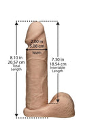 Vac-U-Lock Ultraskyn Dildo 8in - Vanilla