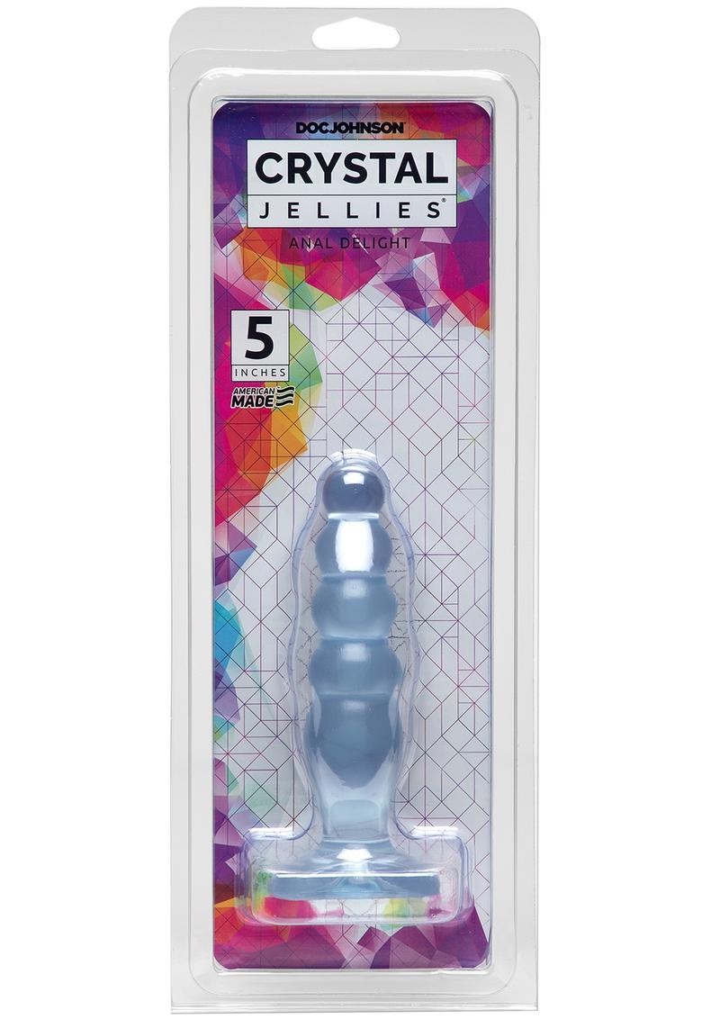 Crystal Jellies Anal Delight Anal Plug 5in - Clear