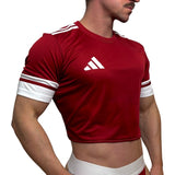 Adidas Neo Red Short Sleeve Crop Top BY SNEAKERMASK