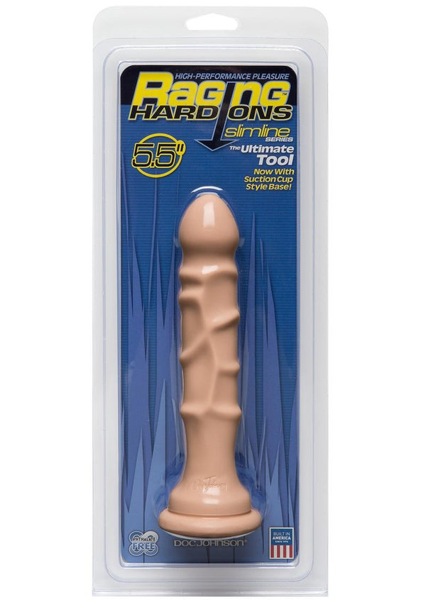 Raging Hard-Ons Slimline Series The Ultimate Tool Dildo with Suction Cup 5.5in - Vanilla