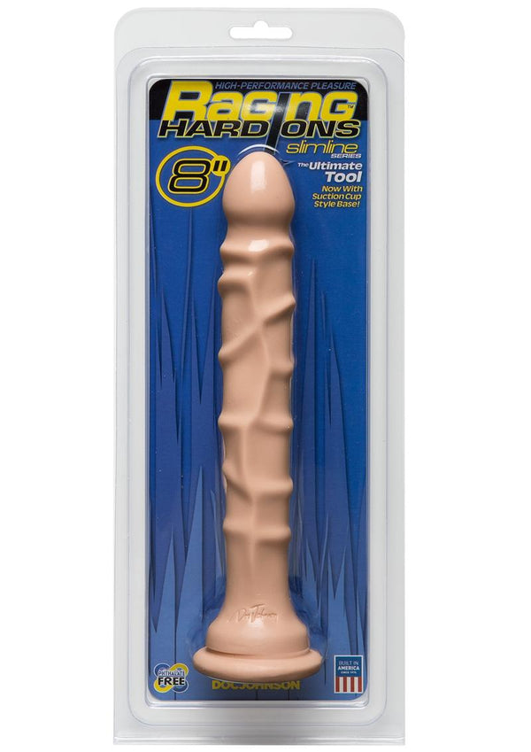 Raging Hard-Ons Slimline Series The Ultimate Tool Dildo with Suction Cup 8in - Vanilla