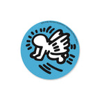 Keith Haring White Angel Baby Button