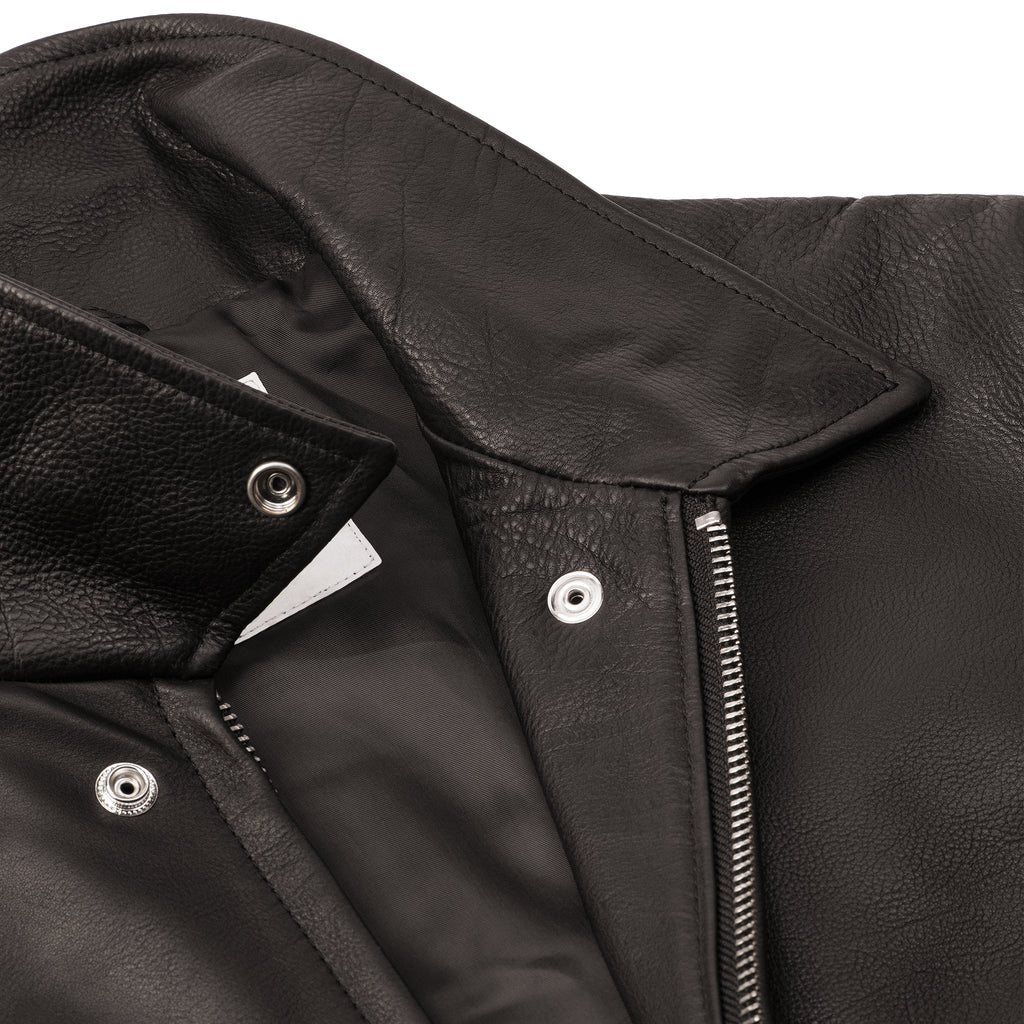 THE LEATHER RACER JACKET by GYMNASIUM