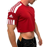 Adidas Sport Red Short Sleeve Crop Top BY SNEAKERMASK