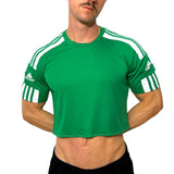 Adidas Sport Green Short Sleeve Crop Top BY SNEAKERMASK