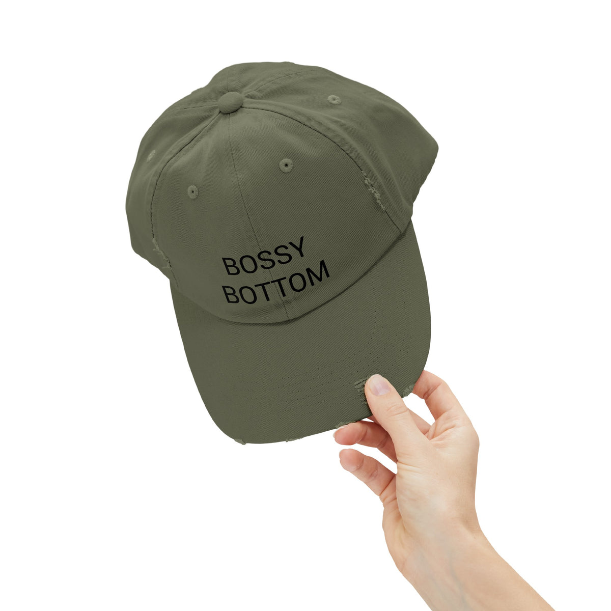 BOSSY BOTTOM Distressed Cap in 6 colors
