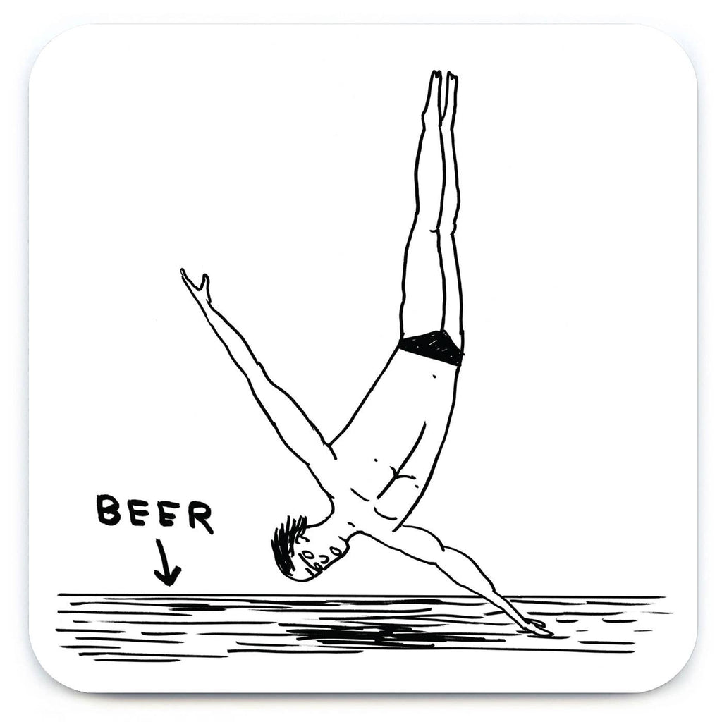 David Shrigley Coaster - Bunch Of Twats