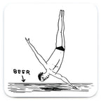 David Shrigley Coaster - Bunch Of Twats