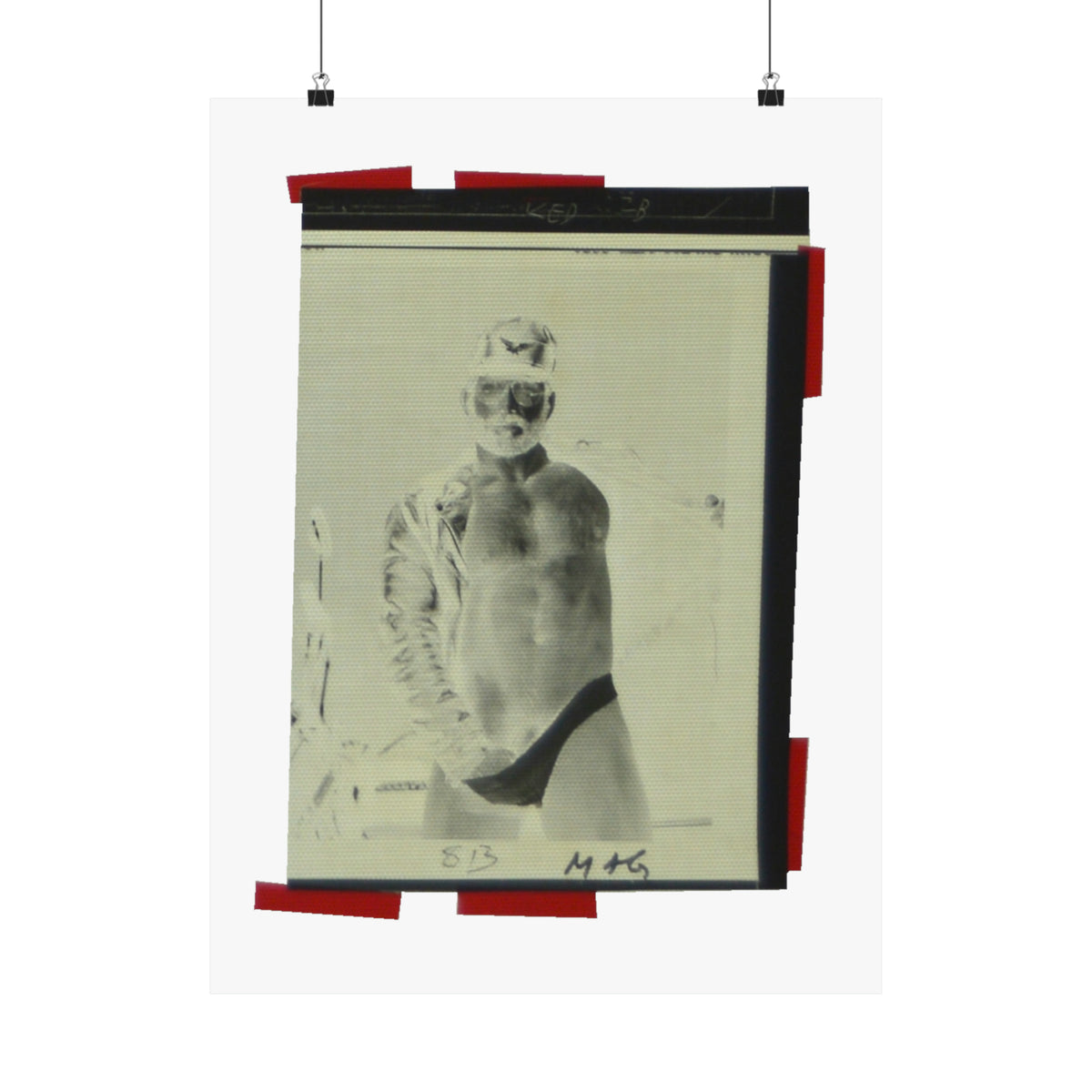90S VINTAGE GAY PORN TRANSPARENCY Matte Vertical Poster #15