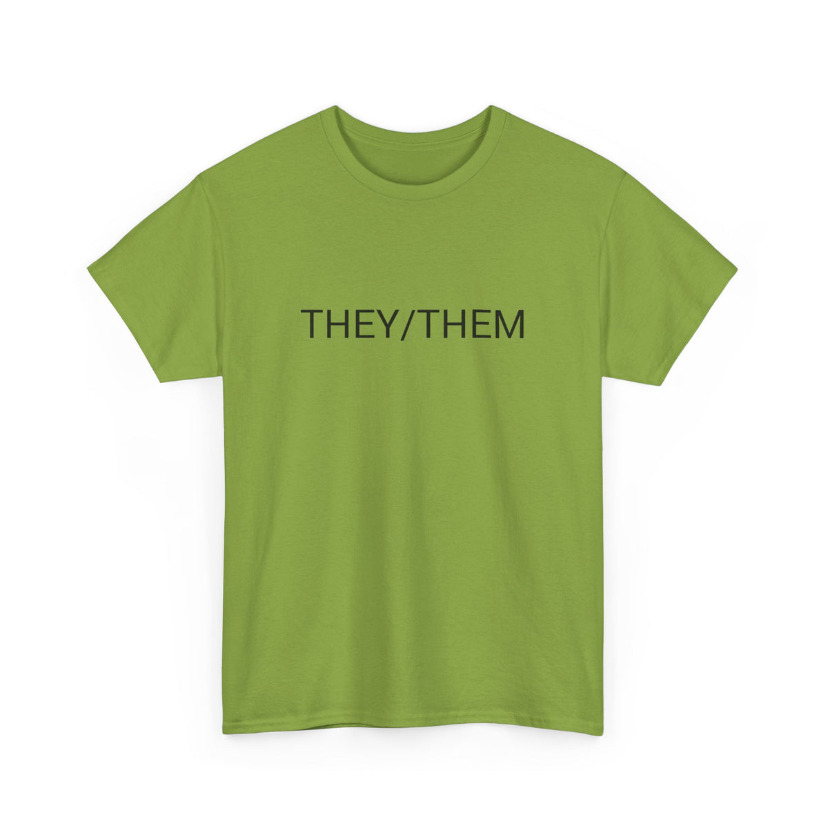 THEY/THEM TEE BY CULTUREEDIT AVAILABLE IN 13 COLORS