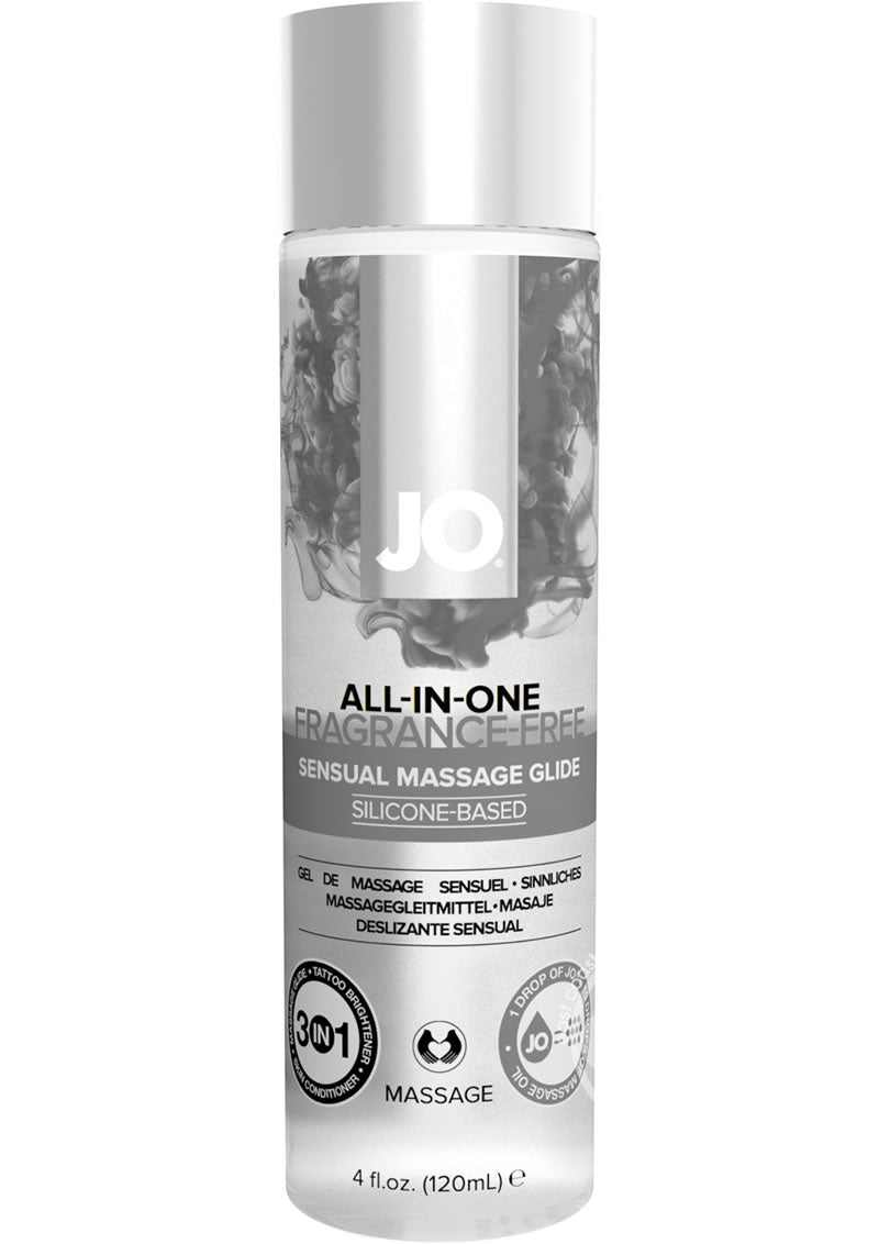 JO All-In-One Silicone Massage Glide Fragrance Free 4oz