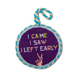 Left Early Needlepoint Ornament