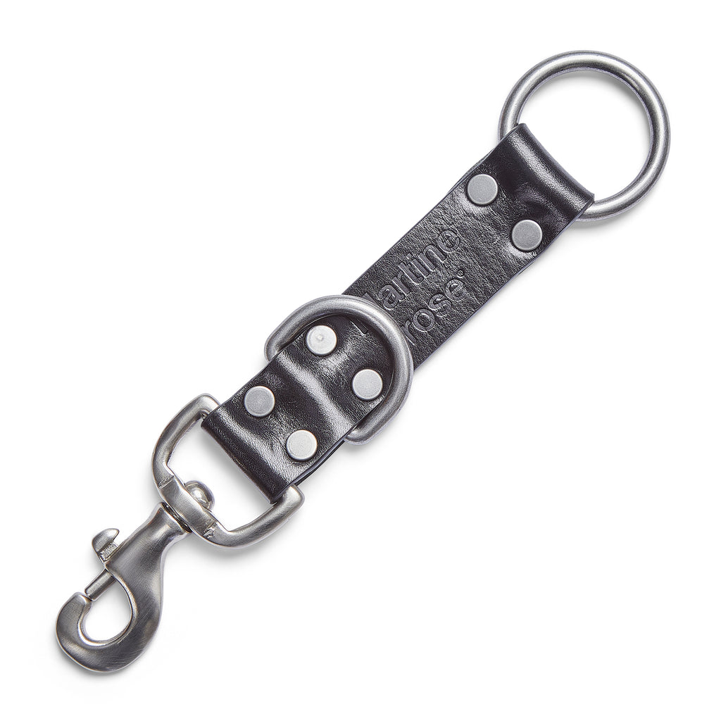 MARTINE ROSE BONDAGE KEYCHAIN BLACK