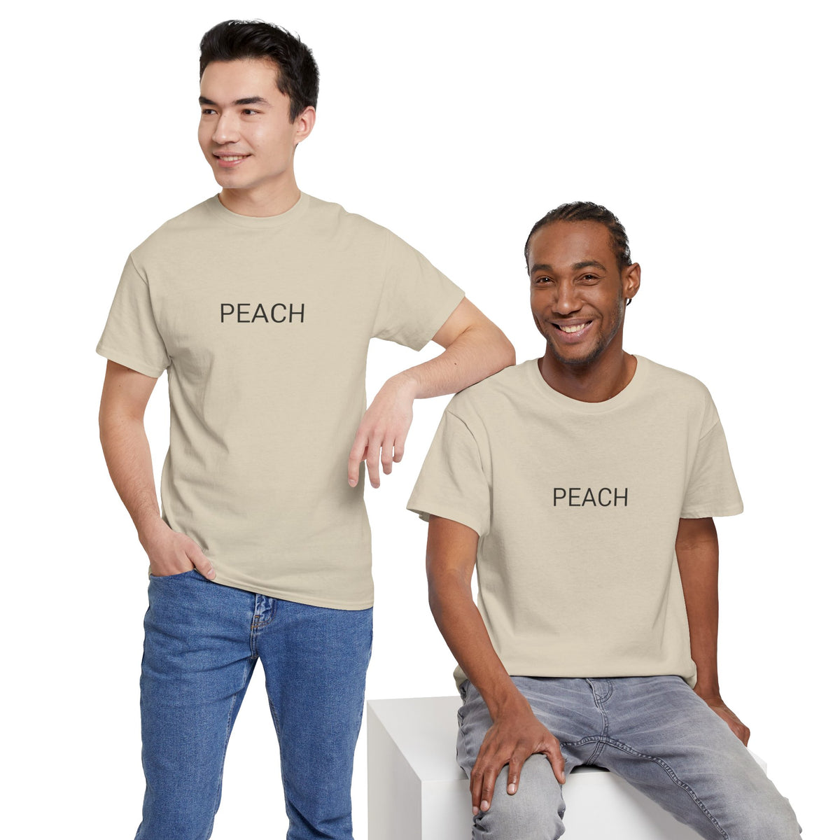 PEACH TEE BY CULTUREEDIT AVAILABLE IN 13 COLORS
