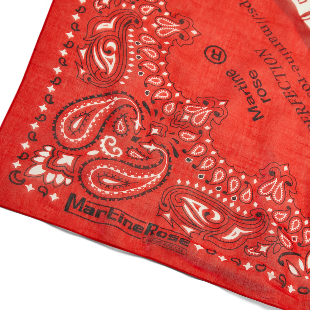 MARTINE ROSE BANDANA in RED