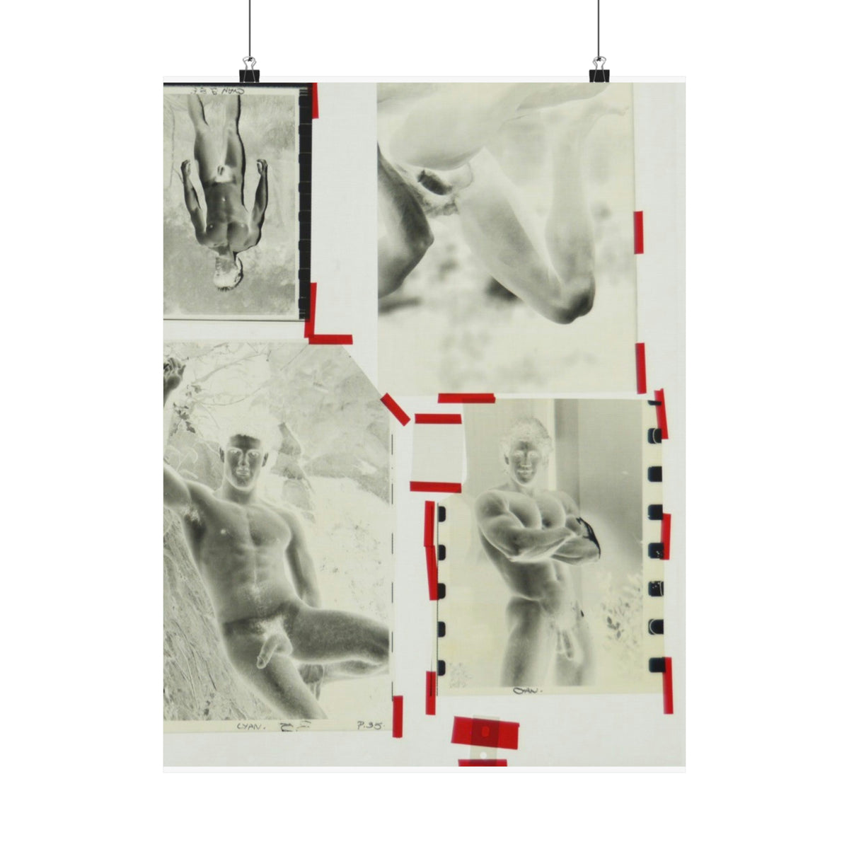 90S VINTAGE GAY PORN TRANSPARENCY Matte Vertical Poster #13