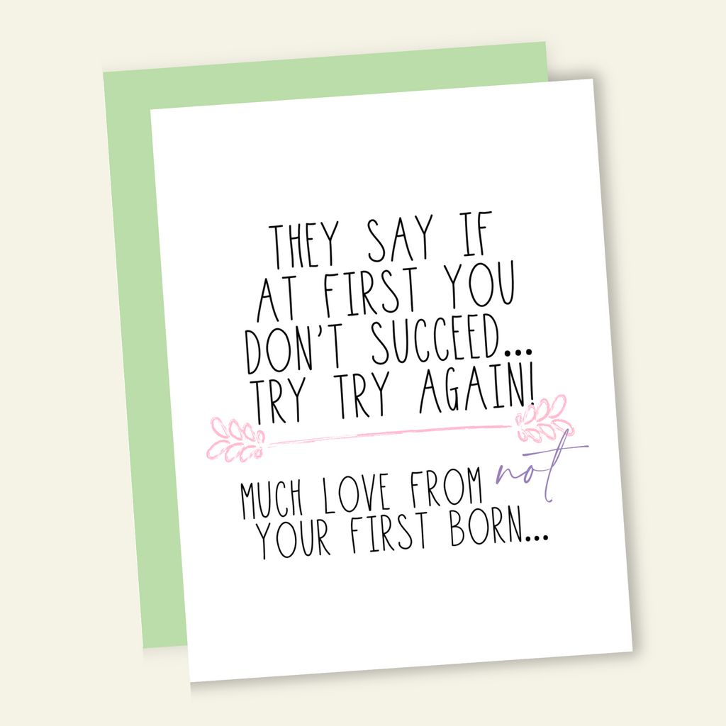 Your First Born Sucks | Mother's & Father's Day Card
