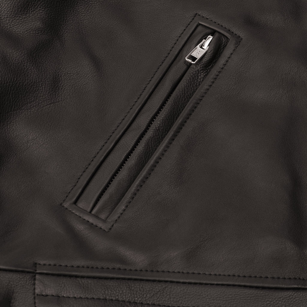 THE LEATHER RACER JACKET by GYMNASIUM