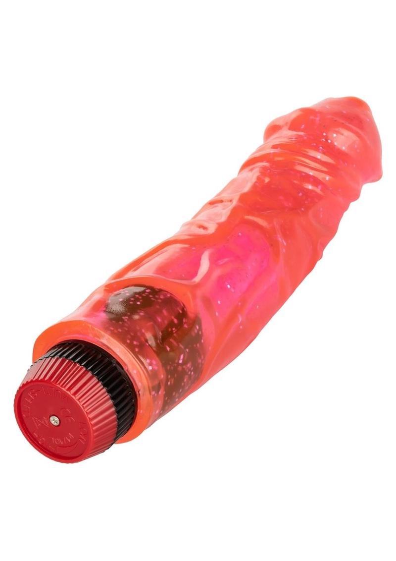 Hot Pinks Devil Dick Vibrating Dildo 8in - Pink