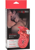Couple's Enhancers Couples Raging Bull Vibrating Cock Ring - Red