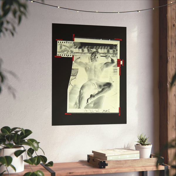 90S VINTAGE GAY PORN TRANSPARENCY Matte Vertical Poster #21
