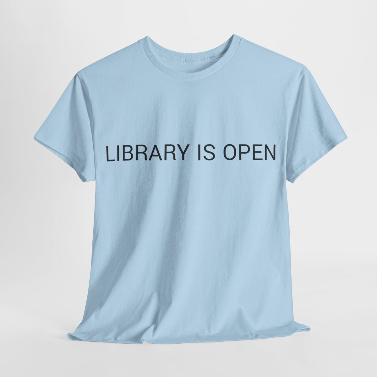 LIBRARY IS OPEN TEE BY CULTUREEDIT AVAILABLE IN 13 COLORS