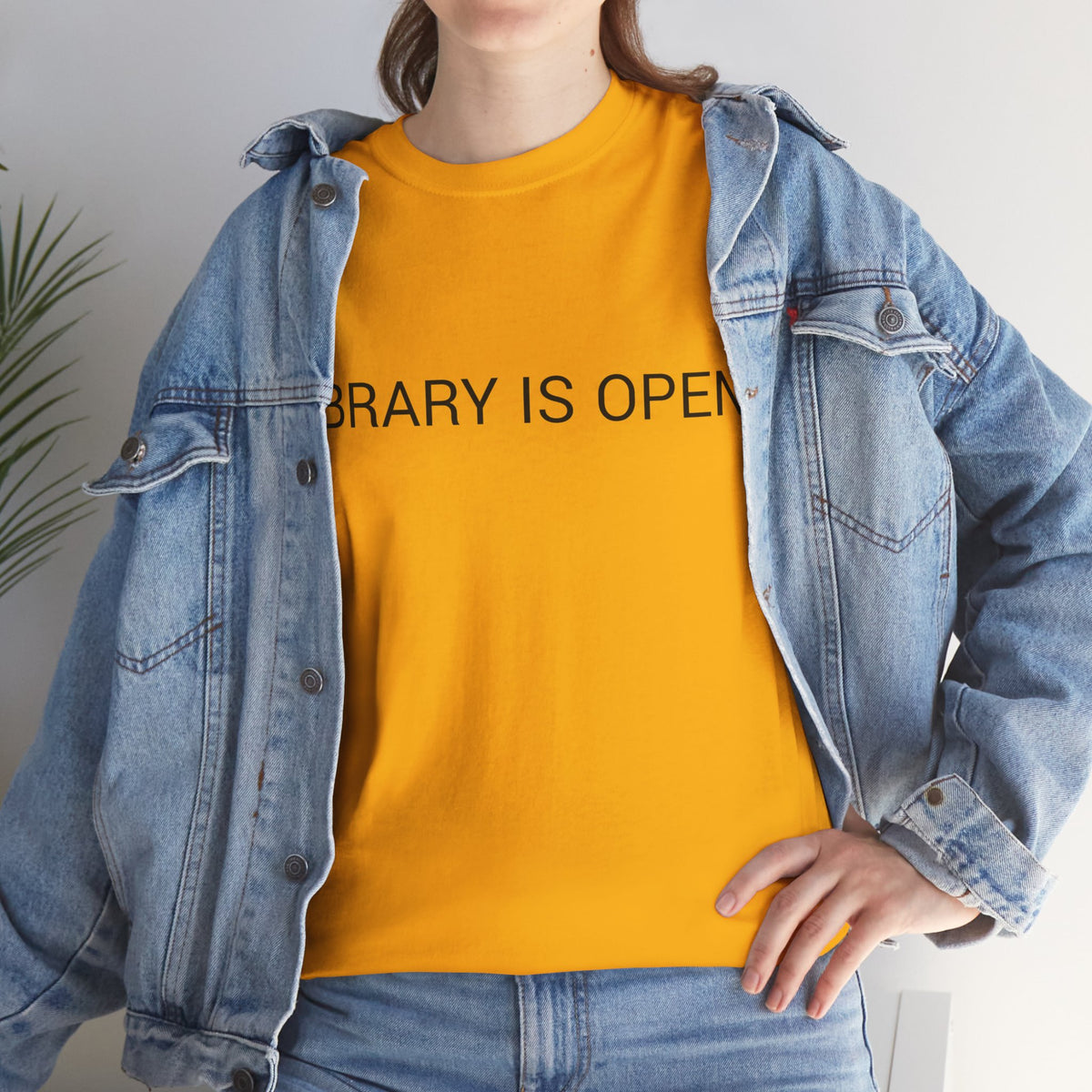 LIBRARY IS OPEN TEE BY CULTUREEDIT AVAILABLE IN 13 COLORS
