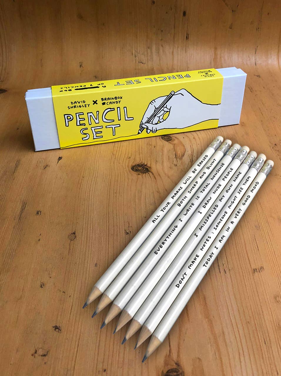 Funny Gift - David Shrigley Pencil Box - 7 Designs