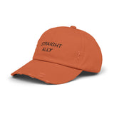 STRAIGHT ALLY Distressed Cap in 6 colors