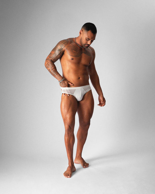 TEAMM8 Allure Sheer Jockstrap - Platinum