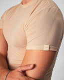 TEAMM8 Allure Sheer Cropped Tee - Noir