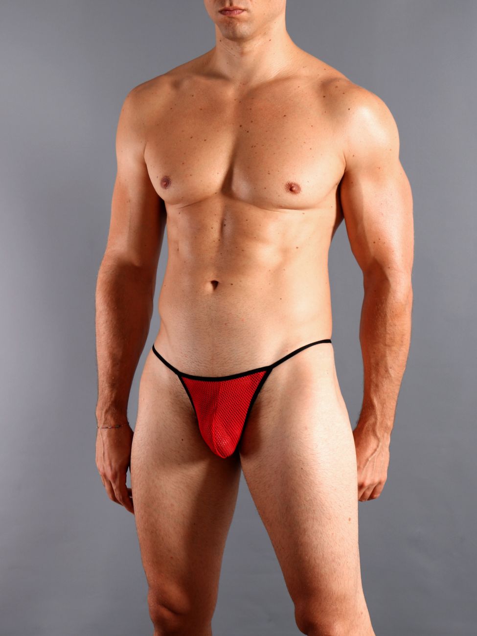 Doreanse Mesh G-String Thong - Red