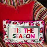 Tis the Season Needlepoint Pillow