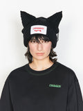 LOVERBOY BY CHARLES JEFFREY CHUNKY EARS BEANIE BLACK