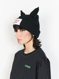 LOVERBOY BY CHARLES JEFFREY CHUNKY EARS BEANIE BLACK