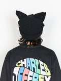 LOVERBOY BY CHARLES JEFFREY CHUNKY EARS BEANIE BLACK