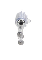 Couple's Enhancers 10 Bead Maximus Ring Vibrating Cock Ring - Clear