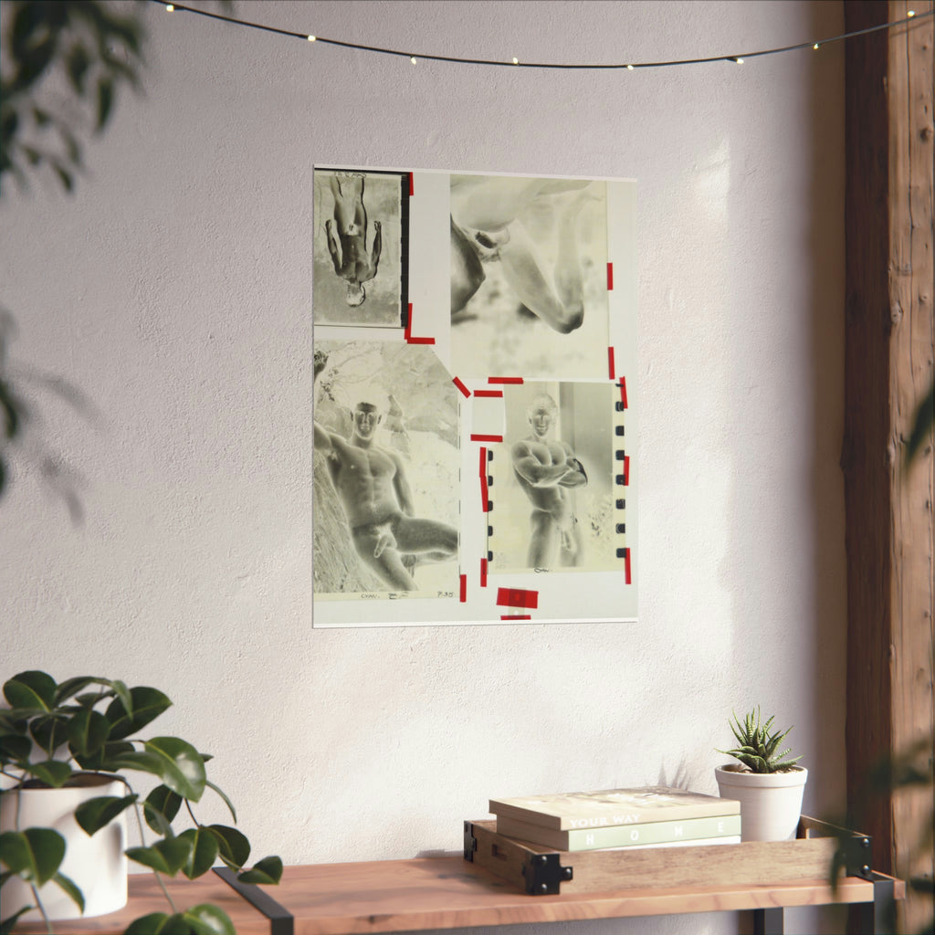 90S VINTAGE GAY PORN TRANSPARENCY Matte Vertical Poster #13