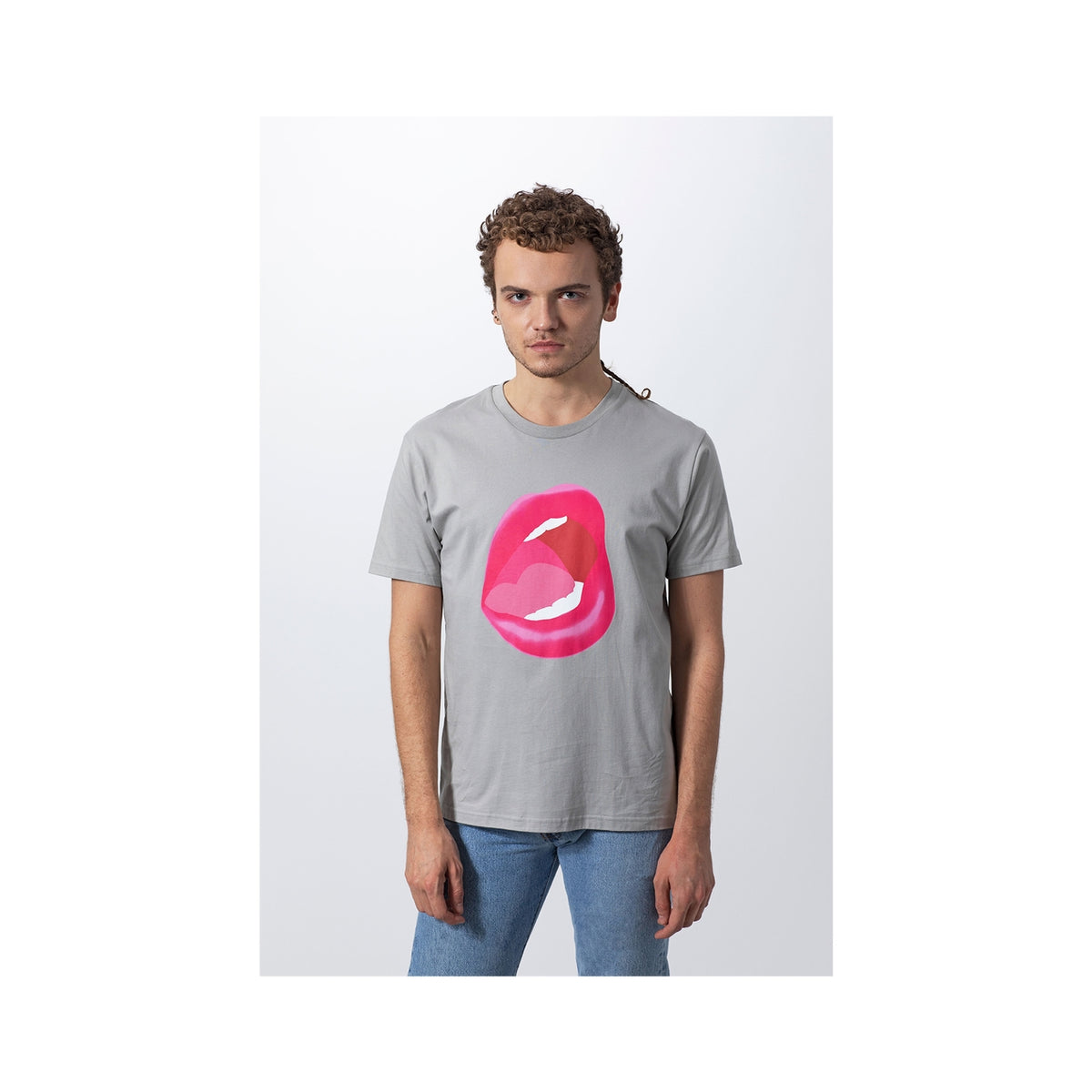 Tom Wesselmann Mouth #7 T-Shirt - Gray