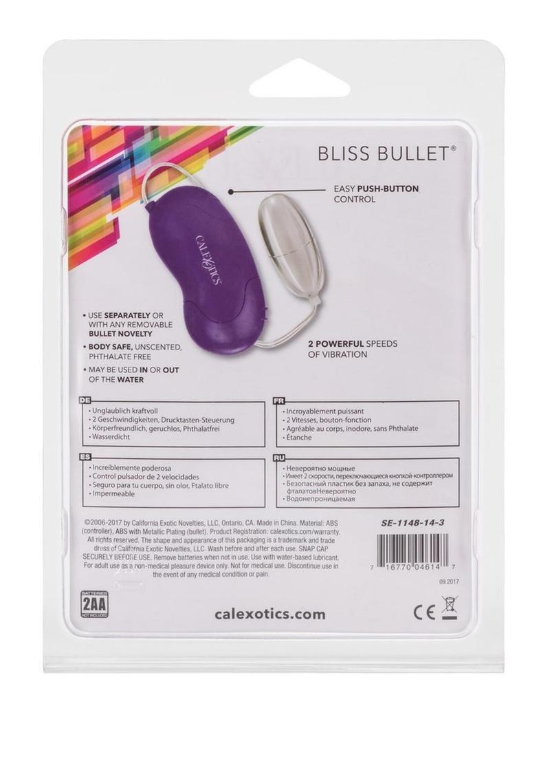 Bliss Bullet with Wired Remote Control - Purple